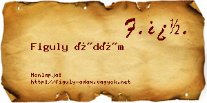 Figuly Ádám névjegykártya